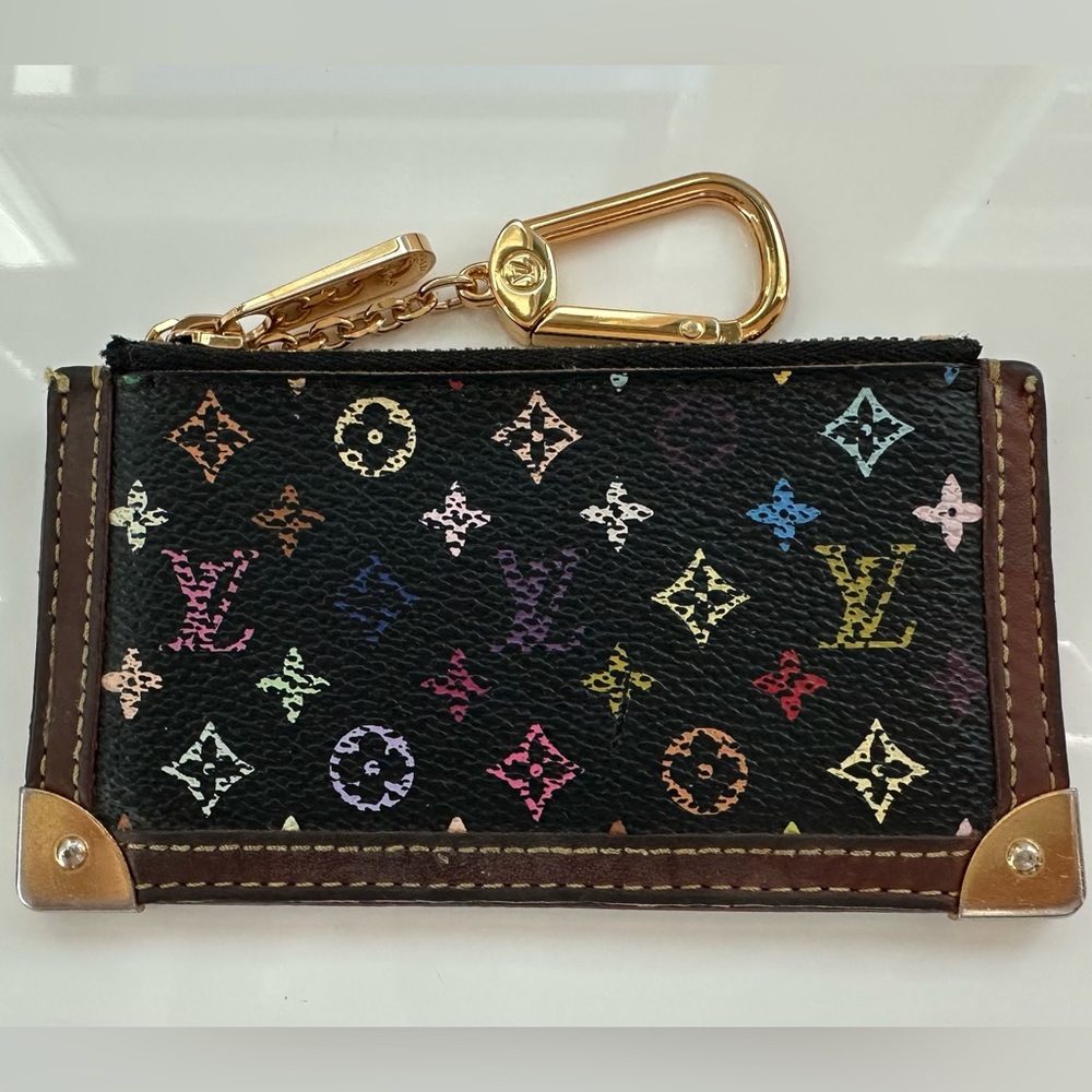 Louis Vuitton Multi-Colored Coin Pouch with Keychain